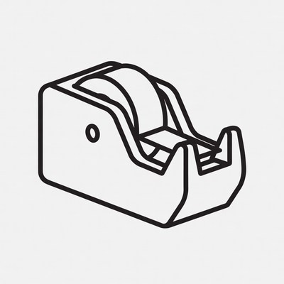 Tape Dispenser Line Icon