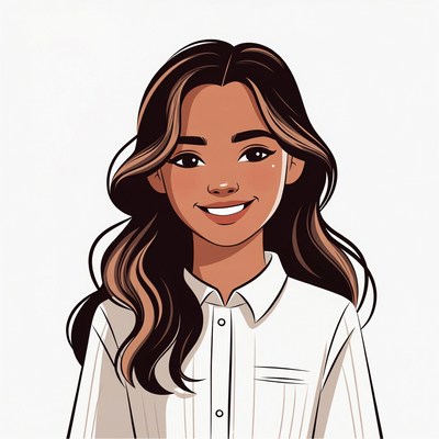 Smiling Asian woman in white shirt