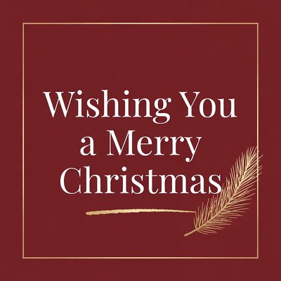 Merry Christmas Wishing Card
