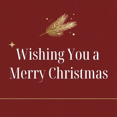 Merry Christmas Wishing Greeting