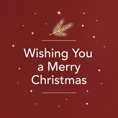 Wishing You a Merry Christmas Graphic
