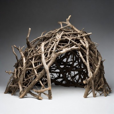 Twig Bird Nest Structure