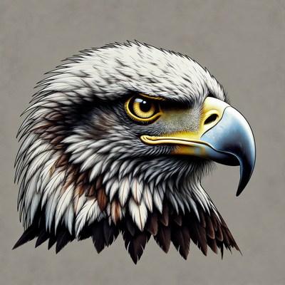 Bald Eagle Head Closeup