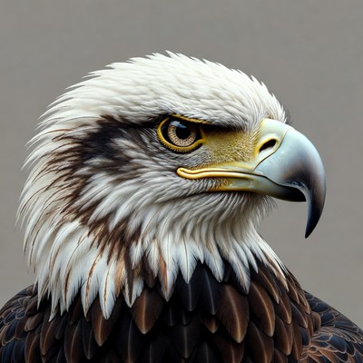 Bald Eagle Close-Up Portrait