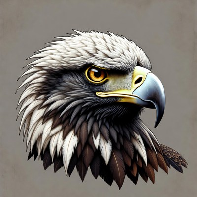 Bald Eagle Head Closeup