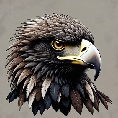 Eagle head illustration