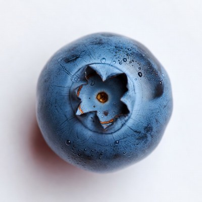 Fresh Blueberry with Water Droplets