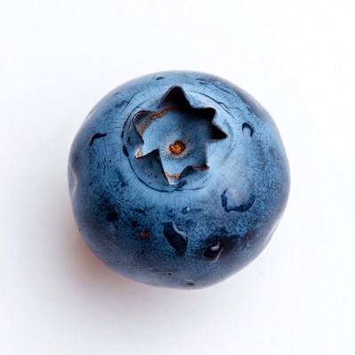 Top view of fresh blueberry