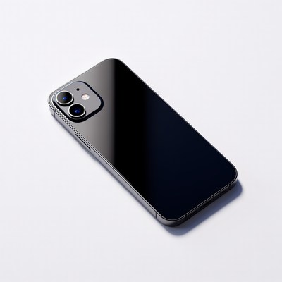 Black iPhone 12 Rear View