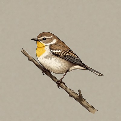 Yellow-breasted Chat perched on branch