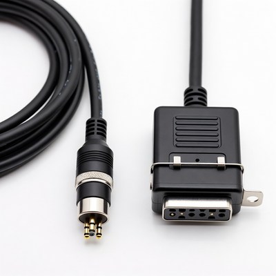 Black XLR to VGA Cable Connector