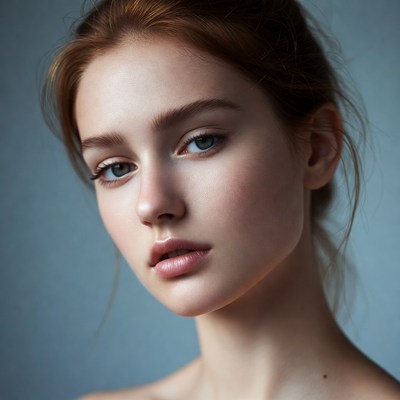 Young woman with red hair