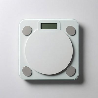 Digital Bathroom Scale Top View