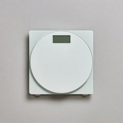 White Digital Bathroom Scale