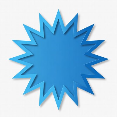 Blue Starburst Clipart