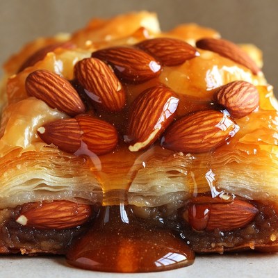 Baklava with Almonds and Honey