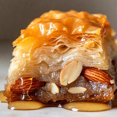 Baklava with Almonds and Honey