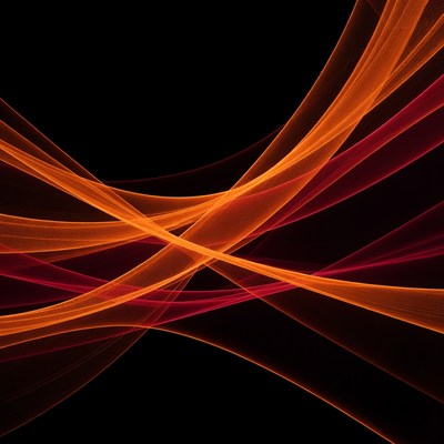 Orange Red Abstract Wave Background