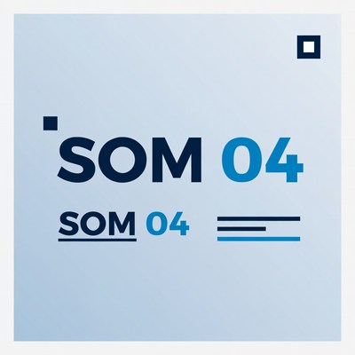 SOMO4+ Logo on Blue Background