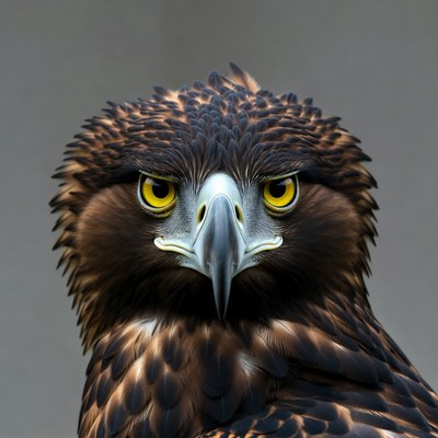 Close-up of fierce changeable hawk eagle