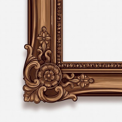 Ornate Wooden Picture Frame