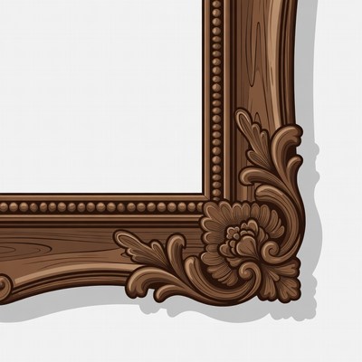 Ornate Wooden Picture Frame
