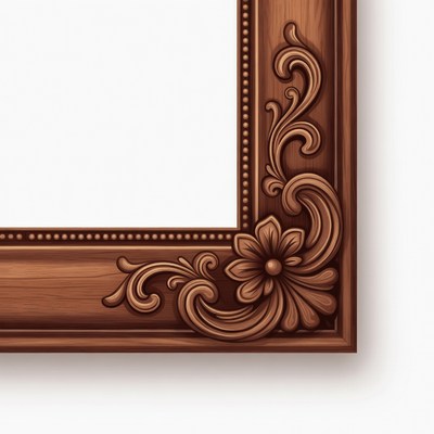 Ornate Wooden Picture Frame