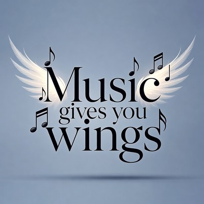Music Gives You Wings Illustration
