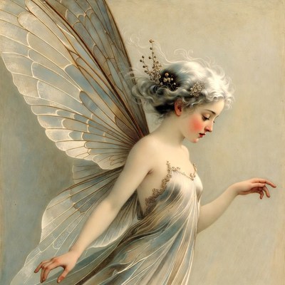Fairy with translucent wings