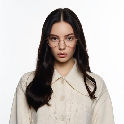 Asian woman in glasses smiling