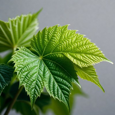 Vibrant Green Maple Leaves