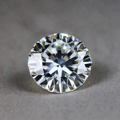 Sparkling Round Diamond Gemstone