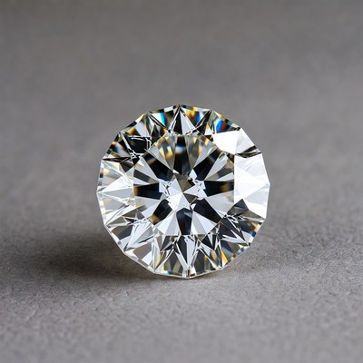 Sparkling Round Diamond Gemstone