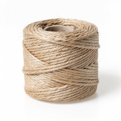 Coiled Natural Jute Twine Roll