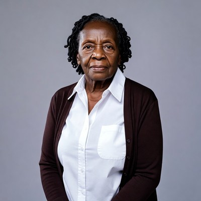 Elderly African-American woman portrait