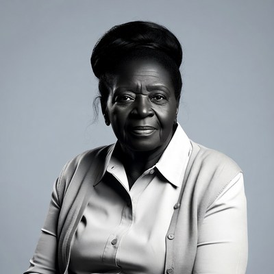 Elderly African-American woman smiling
