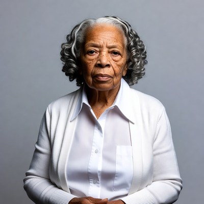 Elderly African-American woman portrait