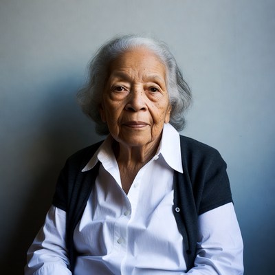Elderly African-American woman portrait
