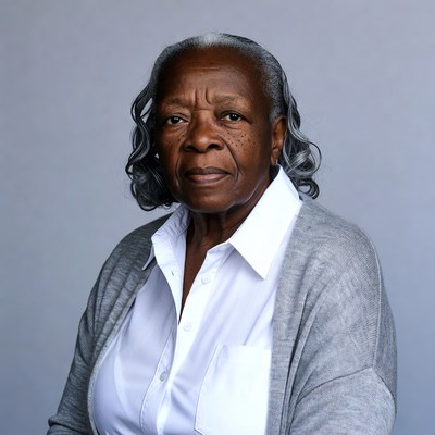 Elderly African-American woman portrait