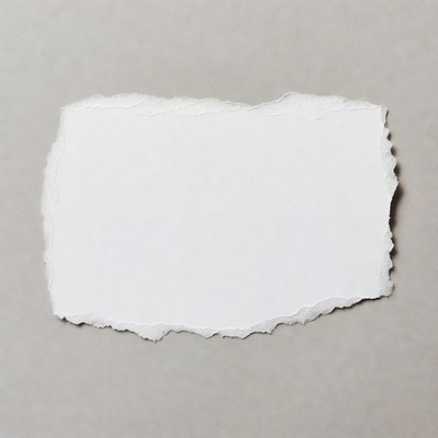 Torn paper sheet isolated