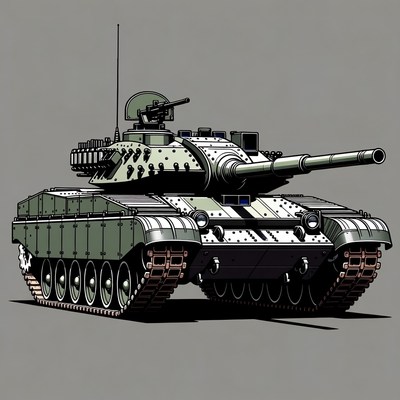 T-72 Tank Illustration