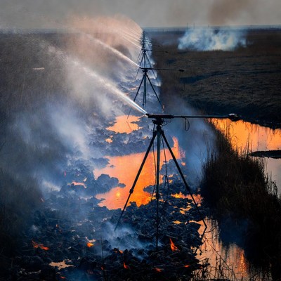 Agricultural Field Sprinklers and Controlled Burn