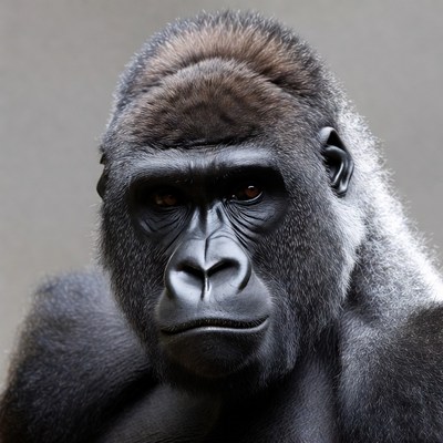 Close-up of gorilla face