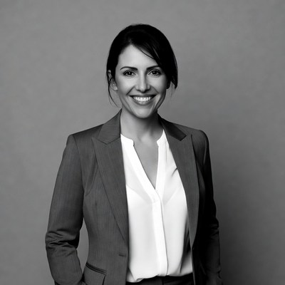 Smiling woman in business suit