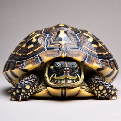 Close-up of ornate turtle