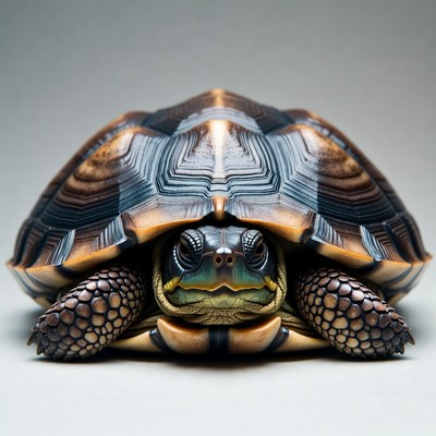 Radiated tortoise close-up