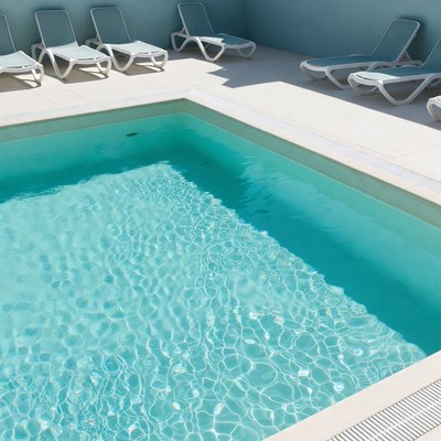Swimming Pool with Lounge Chairs