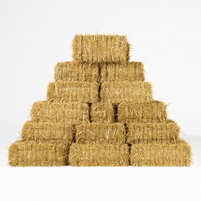 Stack of Hay Bales Pyramid