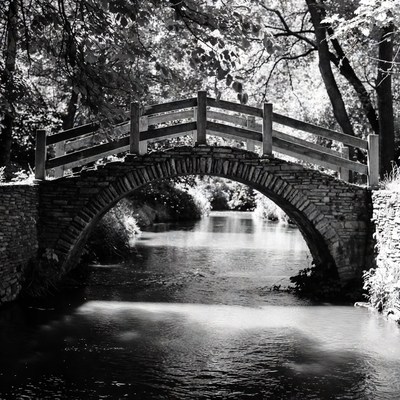 Stone Arch Bridge Over River