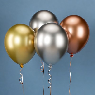 Gold Silver Bronze Balloons